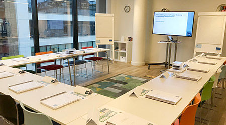 Product Focus London training venue - Wallacespace training room, Clerkenwell Green