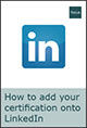 How to add your certification to LinkedIn front cover
