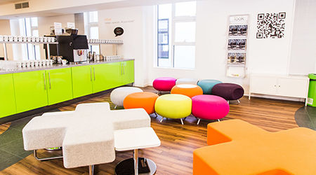 Product Focus Manchester training venue - thestudiomanchester, relaxation area
