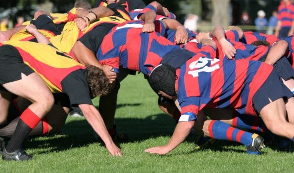 Rugby scrum