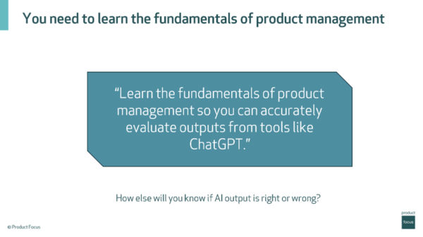 You need to learn the fundamentals of product management