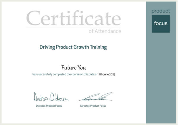 Driving Product Growth Training Certification